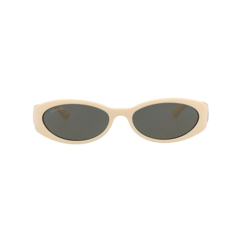 Gucci Round-Frame Injection Sunglasses Ivory Womens